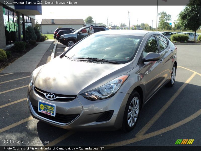 Desert Bronze / Beige 2011 Hyundai Elantra GLS