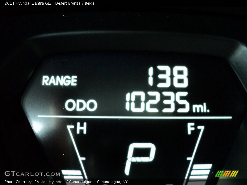 Desert Bronze / Beige 2011 Hyundai Elantra GLS