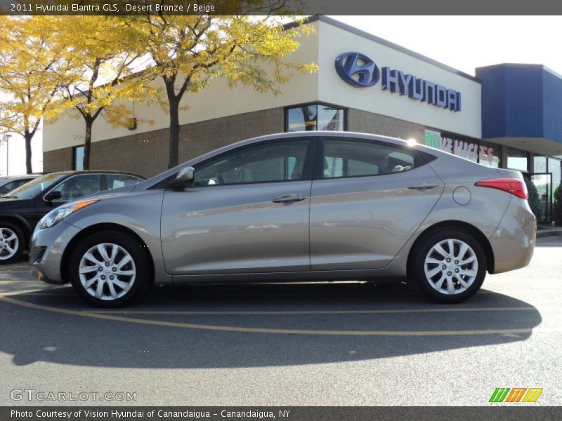 Desert Bronze / Beige 2011 Hyundai Elantra GLS