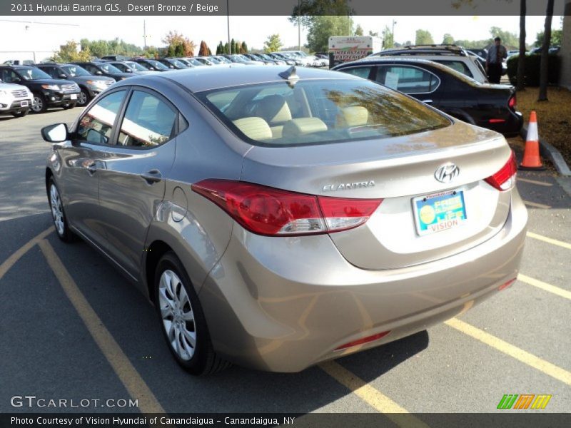 Desert Bronze / Beige 2011 Hyundai Elantra GLS