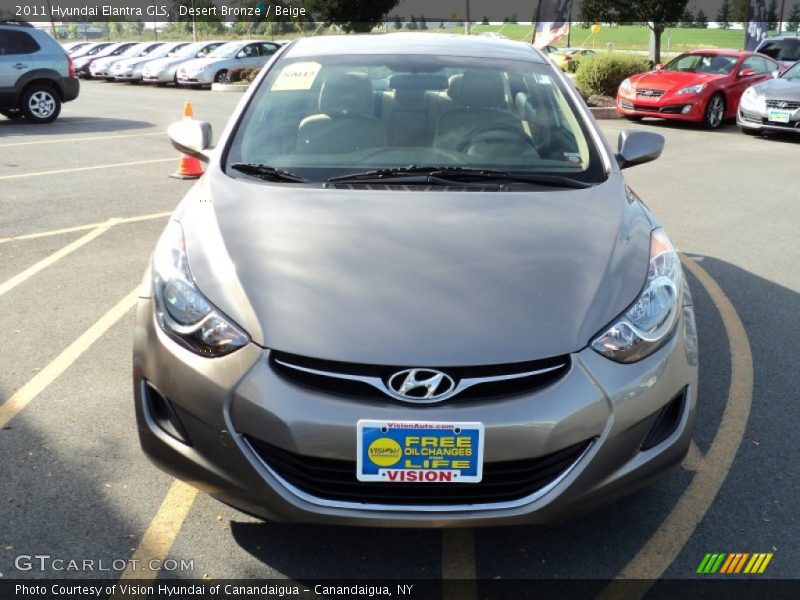 Desert Bronze / Beige 2011 Hyundai Elantra GLS