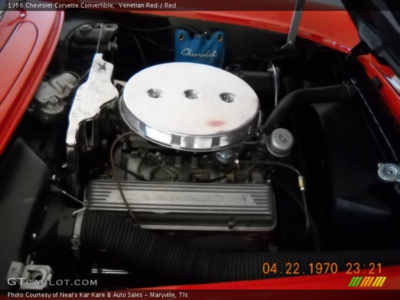  1956 Corvette Convertible Engine - 265 cid 2x4bbl OHV 16-Valve V8