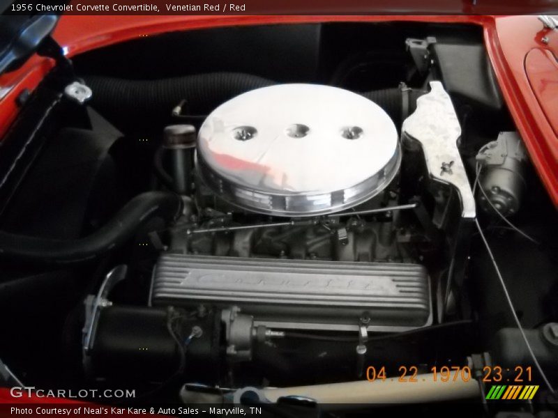  1956 Corvette Convertible Engine - 265 cid 2x4bbl OHV 16-Valve V8