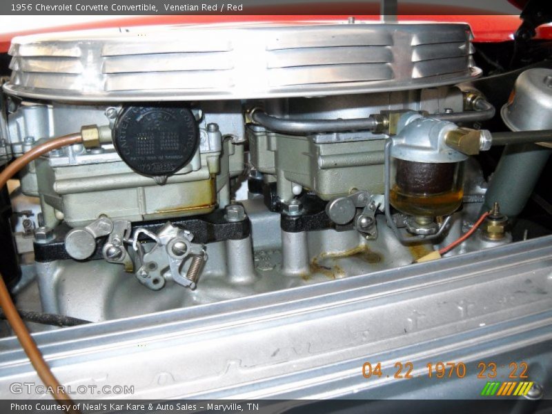  1956 Corvette Convertible Engine - 265 cid 2x4bbl OHV 16-Valve V8