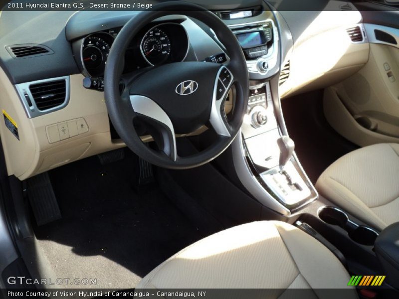 Desert Bronze / Beige 2011 Hyundai Elantra GLS