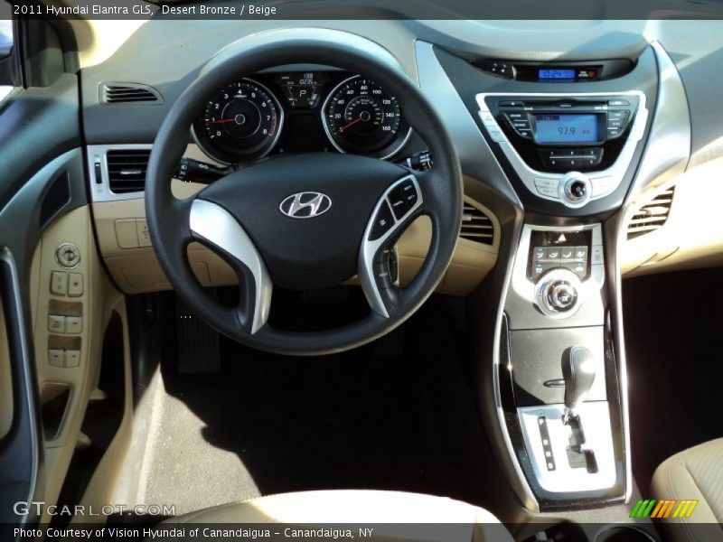 Desert Bronze / Beige 2011 Hyundai Elantra GLS