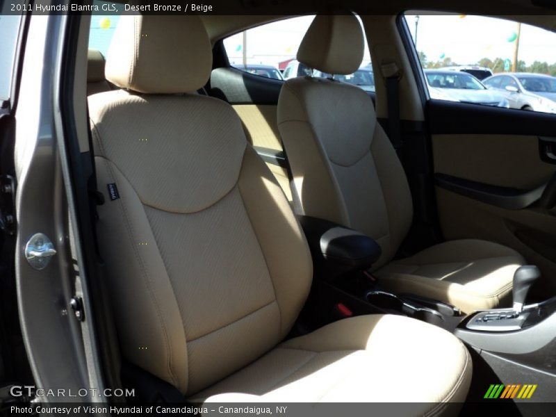 Desert Bronze / Beige 2011 Hyundai Elantra GLS