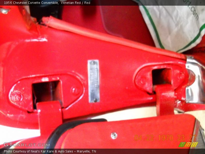 Venetian Red / Red 1956 Chevrolet Corvette Convertible