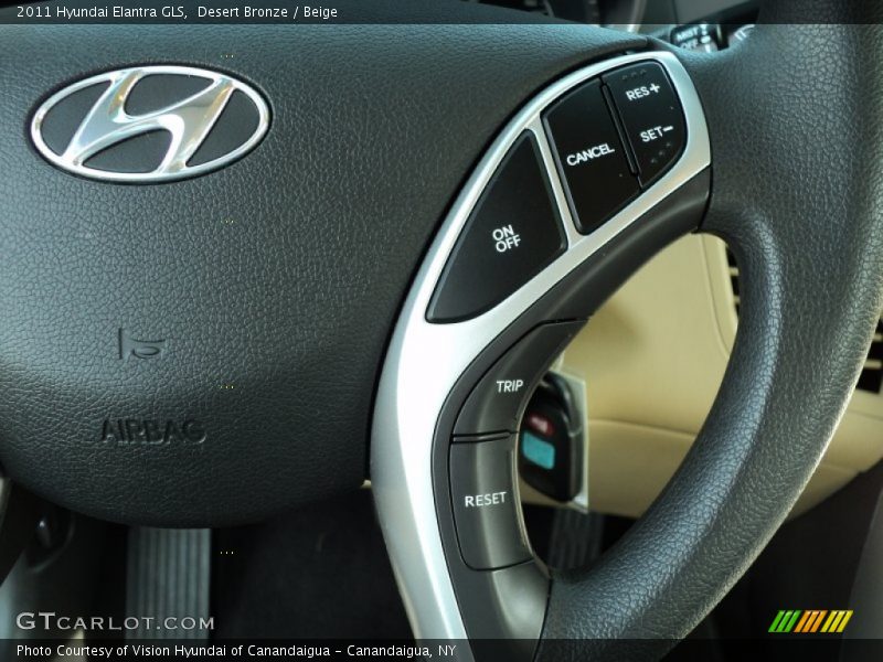 Desert Bronze / Beige 2011 Hyundai Elantra GLS