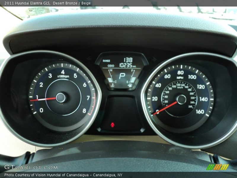 Desert Bronze / Beige 2011 Hyundai Elantra GLS