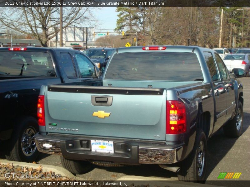 Blue Granite Metallic / Dark Titanium 2012 Chevrolet Silverado 1500 LS Crew Cab 4x4