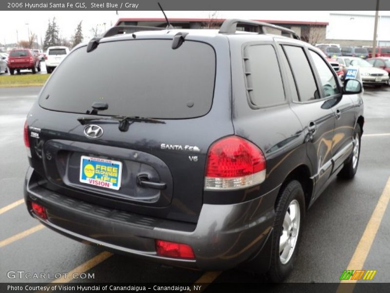 Steel Blue / Gray 2006 Hyundai Santa Fe GLS