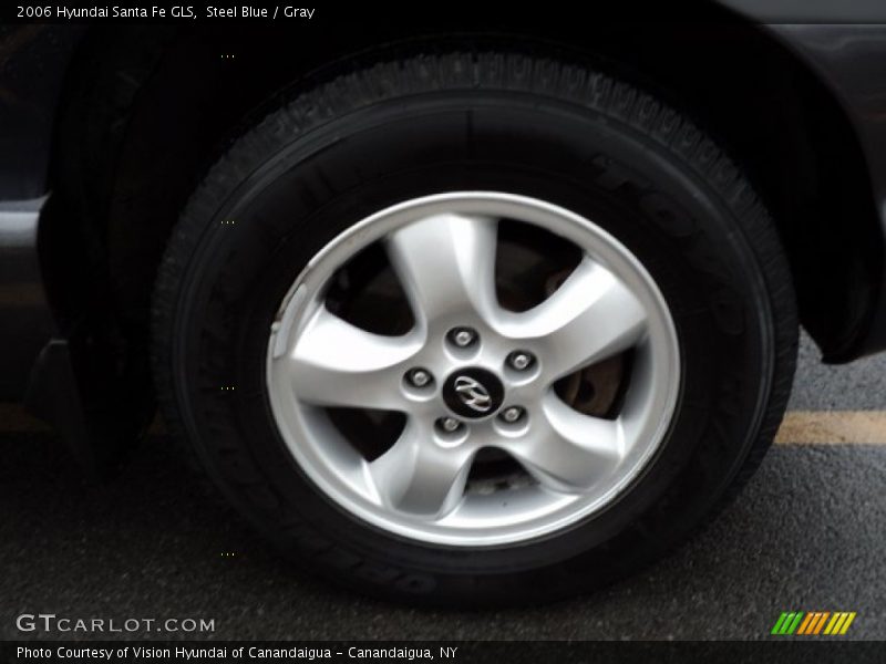 Steel Blue / Gray 2006 Hyundai Santa Fe GLS