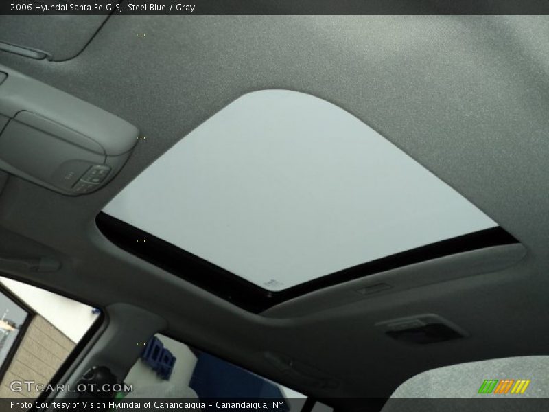 Steel Blue / Gray 2006 Hyundai Santa Fe GLS