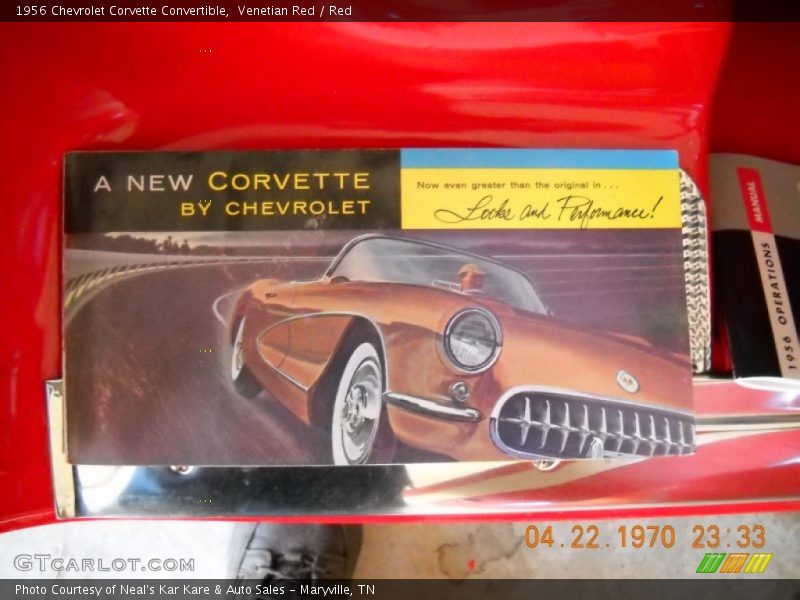Venetian Red / Red 1956 Chevrolet Corvette Convertible