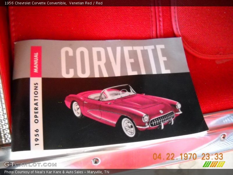 Books/Manuals of 1956 Corvette Convertible