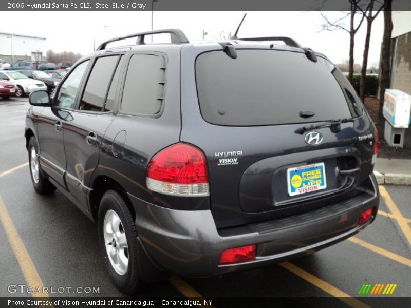 Steel Blue / Gray 2006 Hyundai Santa Fe GLS