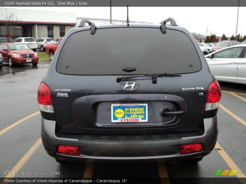 Steel Blue / Gray 2006 Hyundai Santa Fe GLS