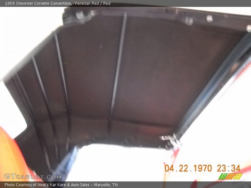 Venetian Red / Red 1956 Chevrolet Corvette Convertible