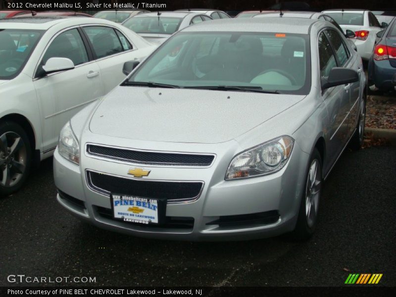 Silver Ice Metallic / Titanium 2012 Chevrolet Malibu LS