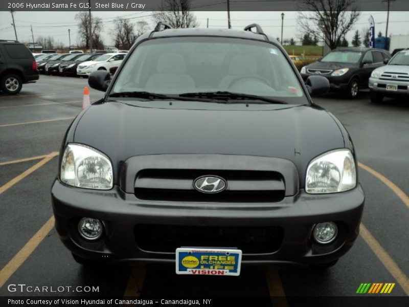 Steel Blue / Gray 2006 Hyundai Santa Fe GLS