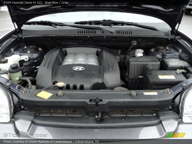 Steel Blue / Gray 2006 Hyundai Santa Fe GLS