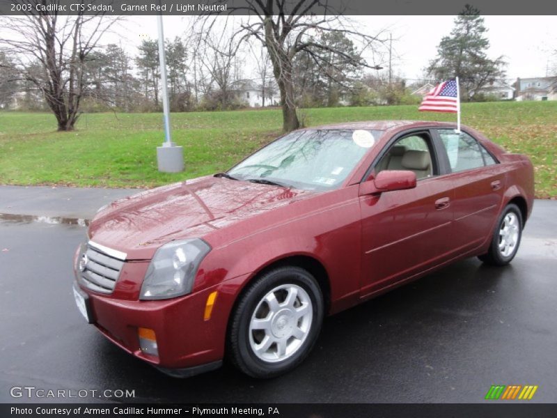 Garnet Red / Light Neutral 2003 Cadillac CTS Sedan