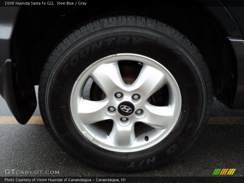 Steel Blue / Gray 2006 Hyundai Santa Fe GLS
