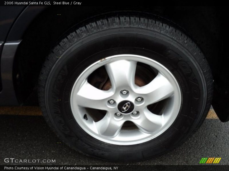 Steel Blue / Gray 2006 Hyundai Santa Fe GLS