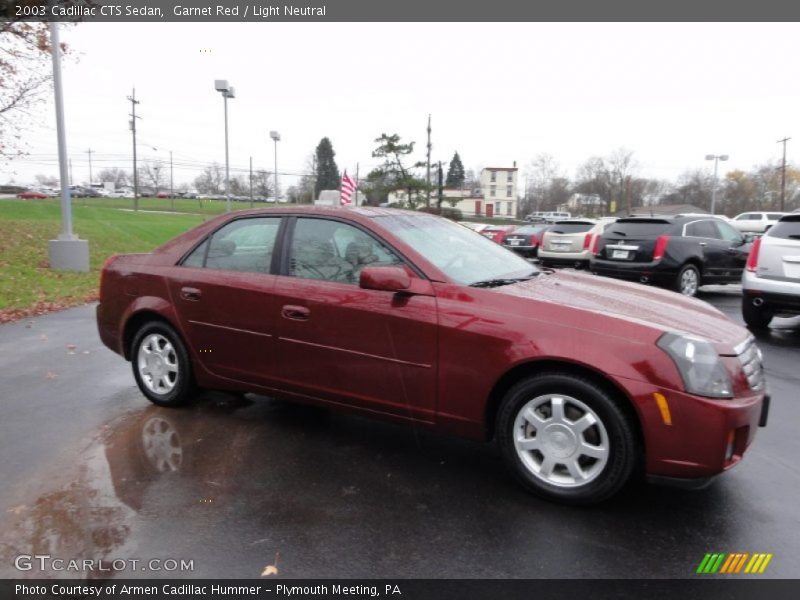 Garnet Red / Light Neutral 2003 Cadillac CTS Sedan