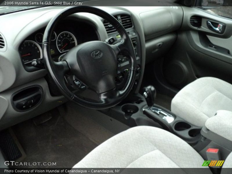 Steel Blue / Gray 2006 Hyundai Santa Fe GLS
