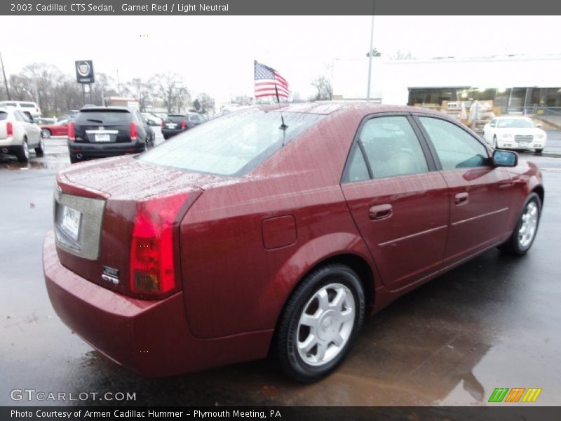 Garnet Red / Light Neutral 2003 Cadillac CTS Sedan