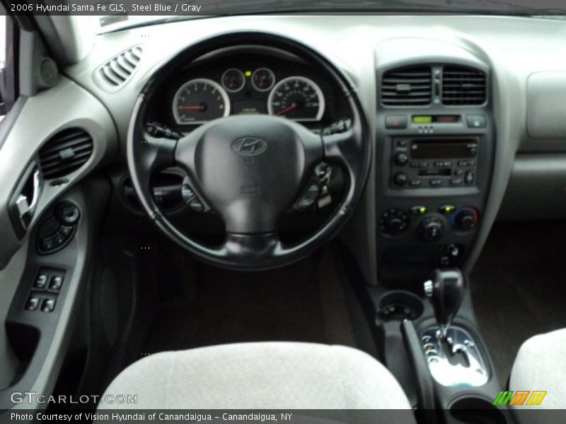 Steel Blue / Gray 2006 Hyundai Santa Fe GLS