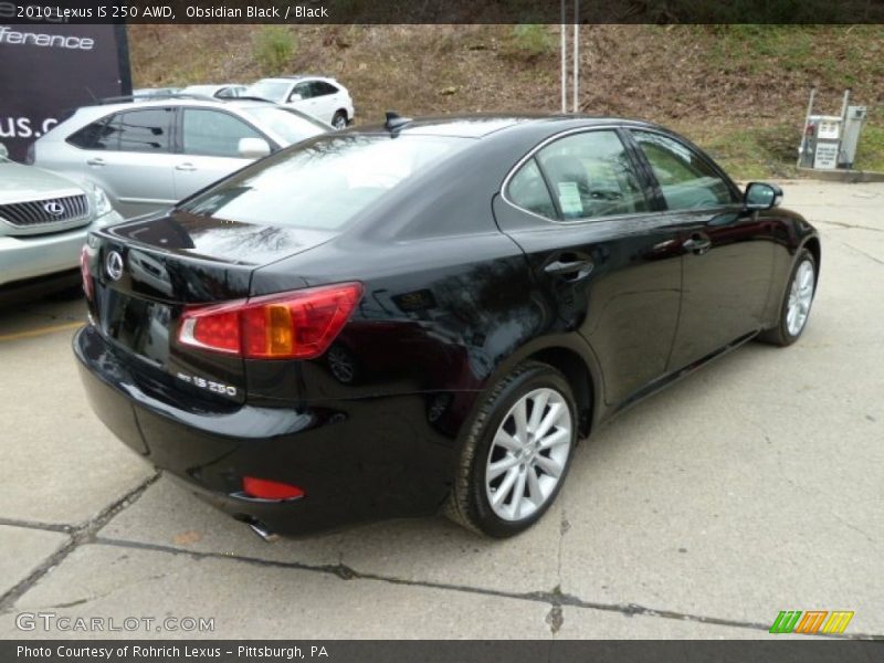 Obsidian Black / Black 2010 Lexus IS 250 AWD