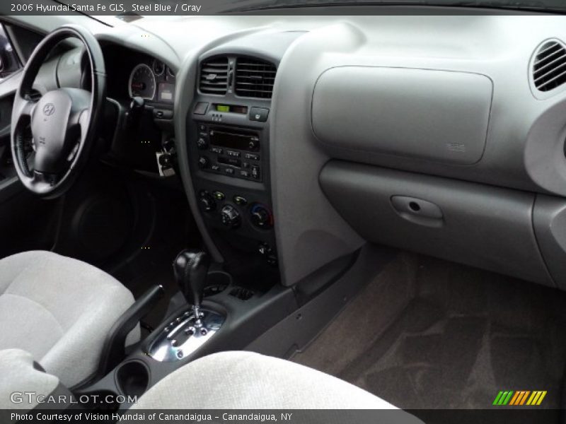 Steel Blue / Gray 2006 Hyundai Santa Fe GLS