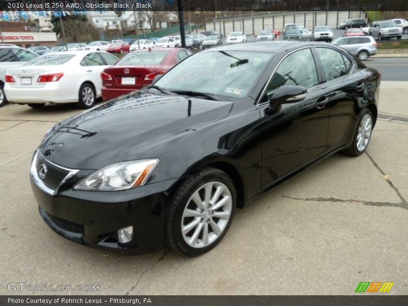 Obsidian Black / Black 2010 Lexus IS 250 AWD