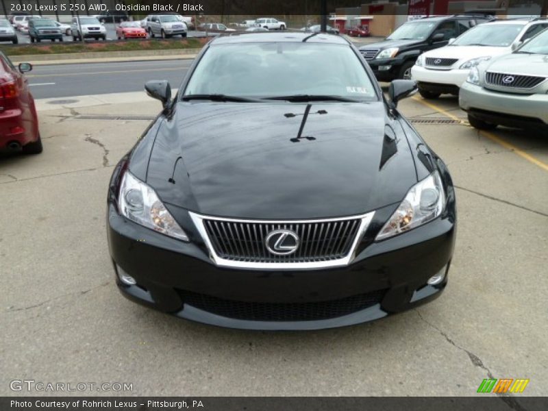 Obsidian Black / Black 2010 Lexus IS 250 AWD