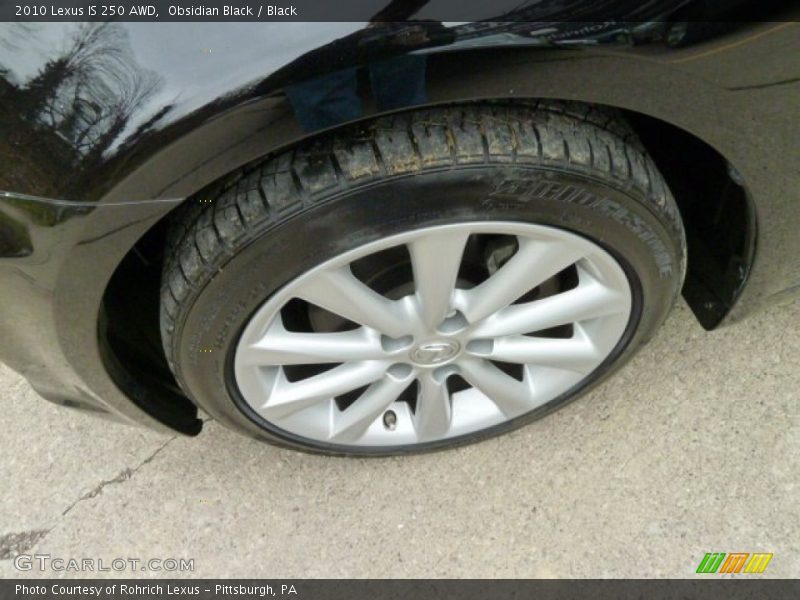 Obsidian Black / Black 2010 Lexus IS 250 AWD