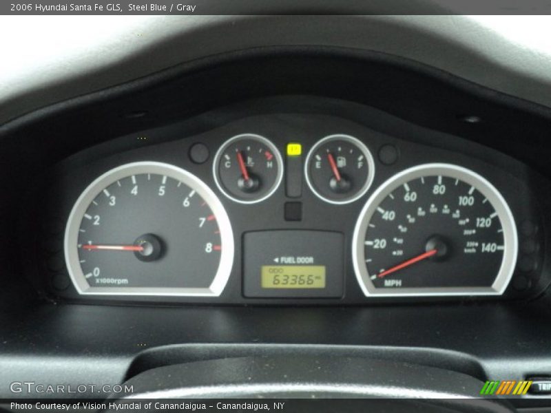 Steel Blue / Gray 2006 Hyundai Santa Fe GLS