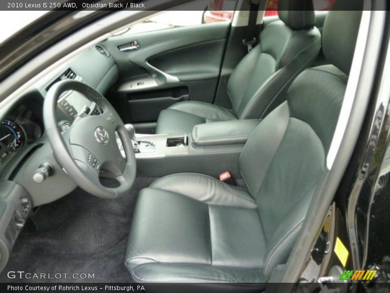 Obsidian Black / Black 2010 Lexus IS 250 AWD
