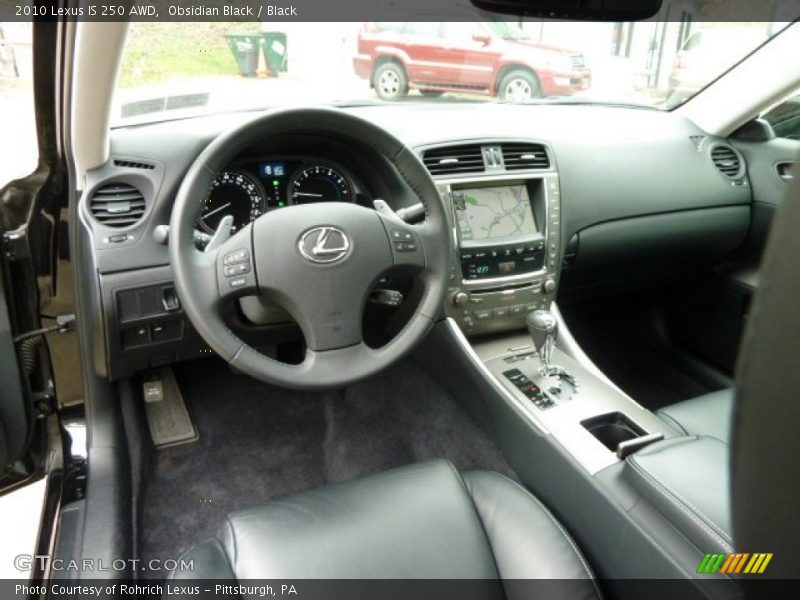 Obsidian Black / Black 2010 Lexus IS 250 AWD