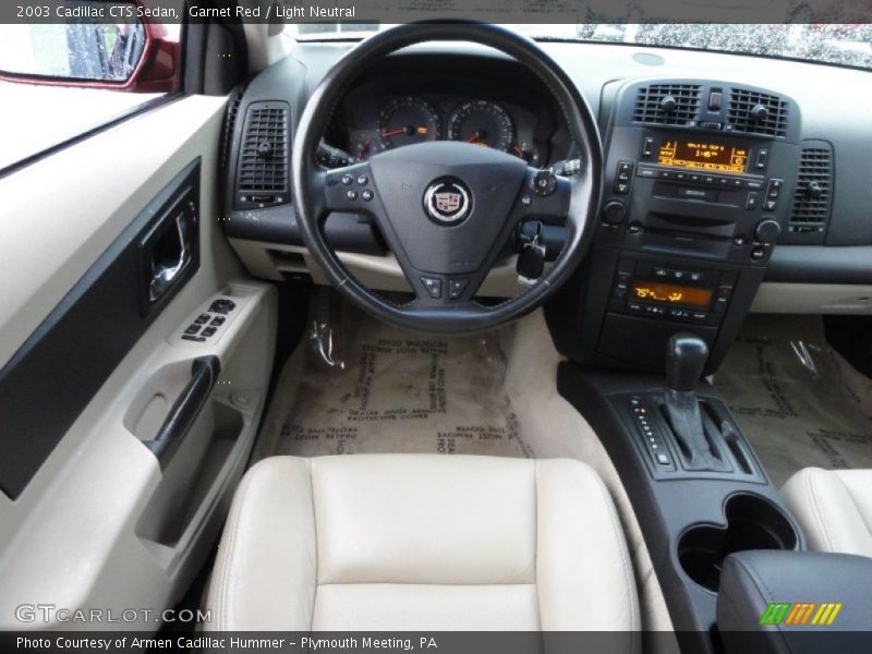 Garnet Red / Light Neutral 2003 Cadillac CTS Sedan