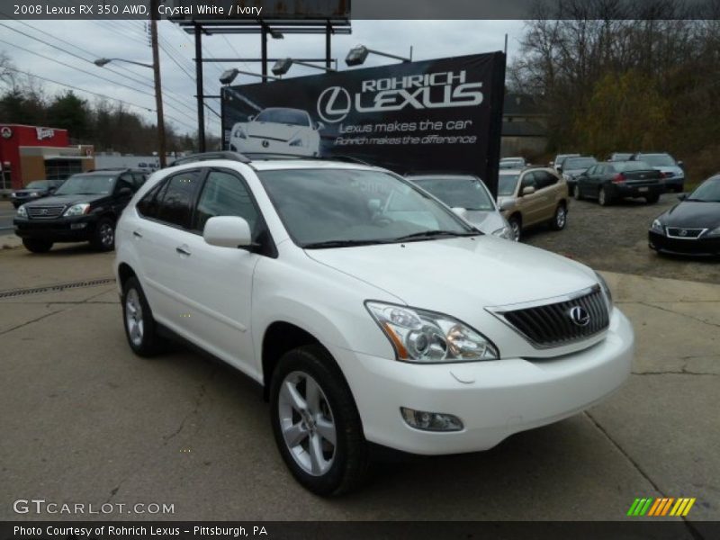 Crystal White / Ivory 2008 Lexus RX 350 AWD