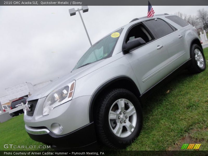 Quicksilver Metallic / Ebony 2010 GMC Acadia SLE