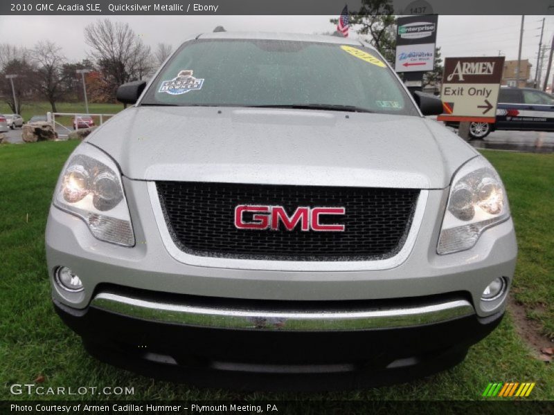 Quicksilver Metallic / Ebony 2010 GMC Acadia SLE