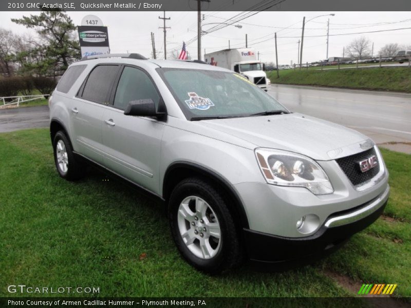 Quicksilver Metallic / Ebony 2010 GMC Acadia SLE