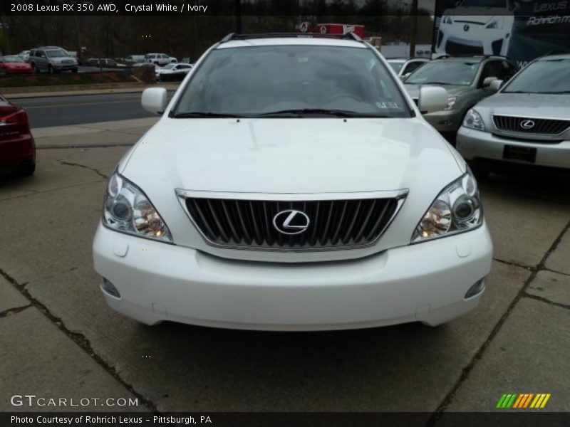 Crystal White / Ivory 2008 Lexus RX 350 AWD
