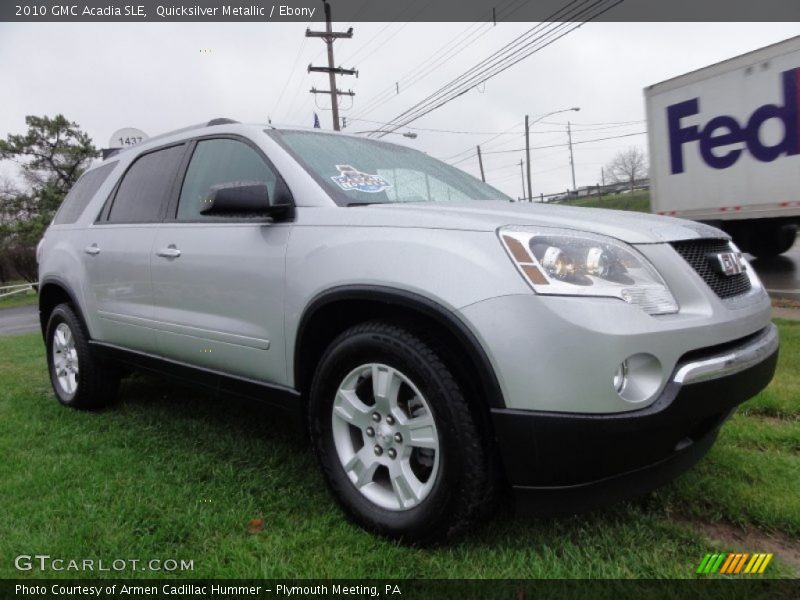 Quicksilver Metallic / Ebony 2010 GMC Acadia SLE