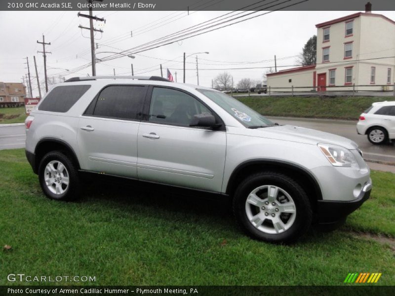 Quicksilver Metallic / Ebony 2010 GMC Acadia SLE