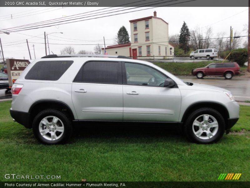 Quicksilver Metallic / Ebony 2010 GMC Acadia SLE